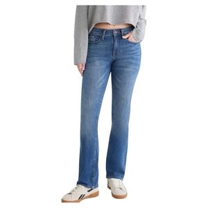 Aeropostale Mid-Rise Bootcut Jean Blue Straight Leg.